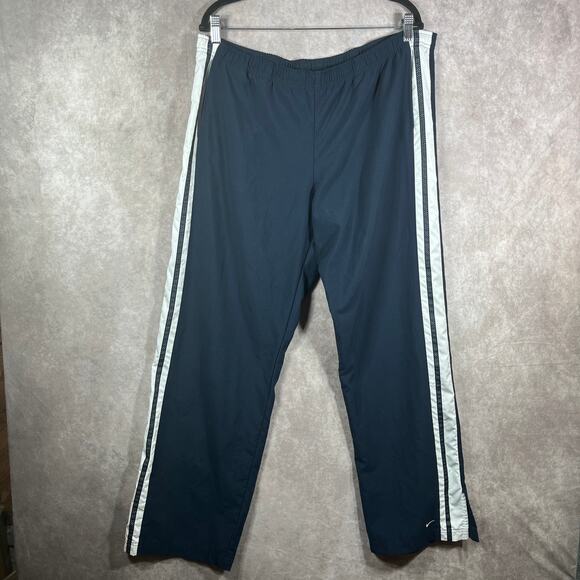 Nike Track Pants Womens Size XL 16-18 Blue Drawstring Athleisure Running Pockets - Picture 1 of 14